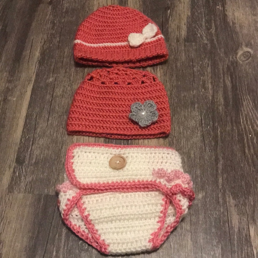 3 piece newborn photo prop set